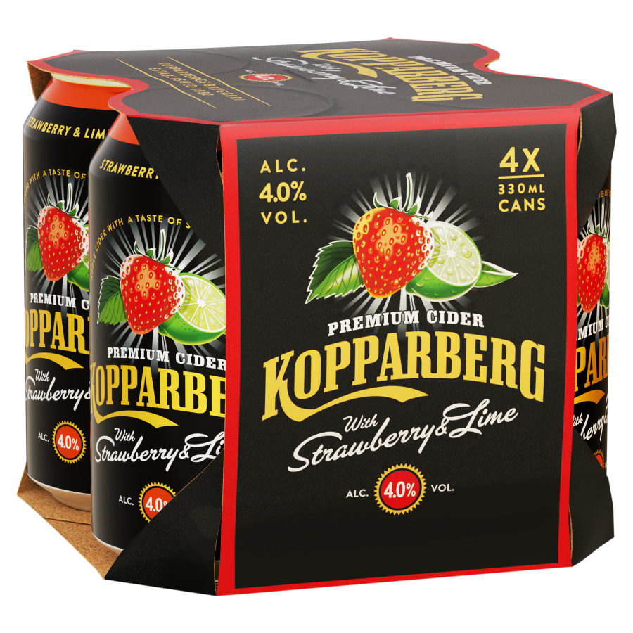 Kopparberg Strawberry & Lime 4 x 330ml